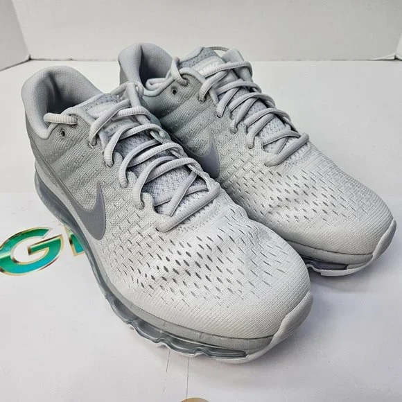 Nike Air Max 2017 Men's Pure Platinum Wolf Grey-White 849559-009 - Picture 2 of 9